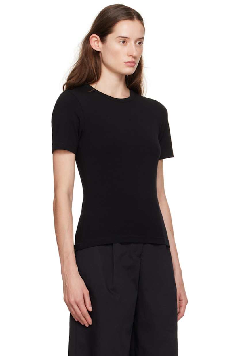 Lightweight stretch organic cotton jersey T-shirt. Crewneck.

Supplier color: Black