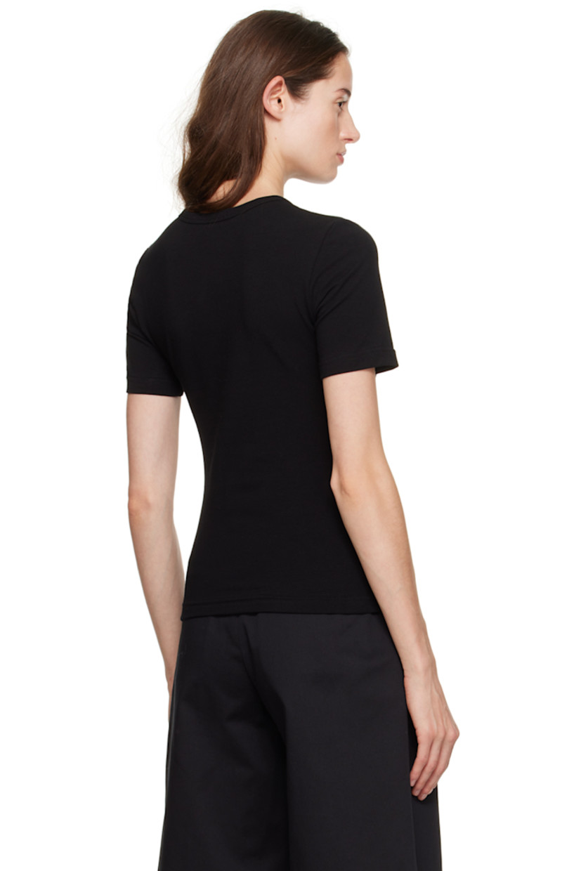 Lightweight stretch organic cotton jersey T-shirt. Crewneck.

Supplier color: Black