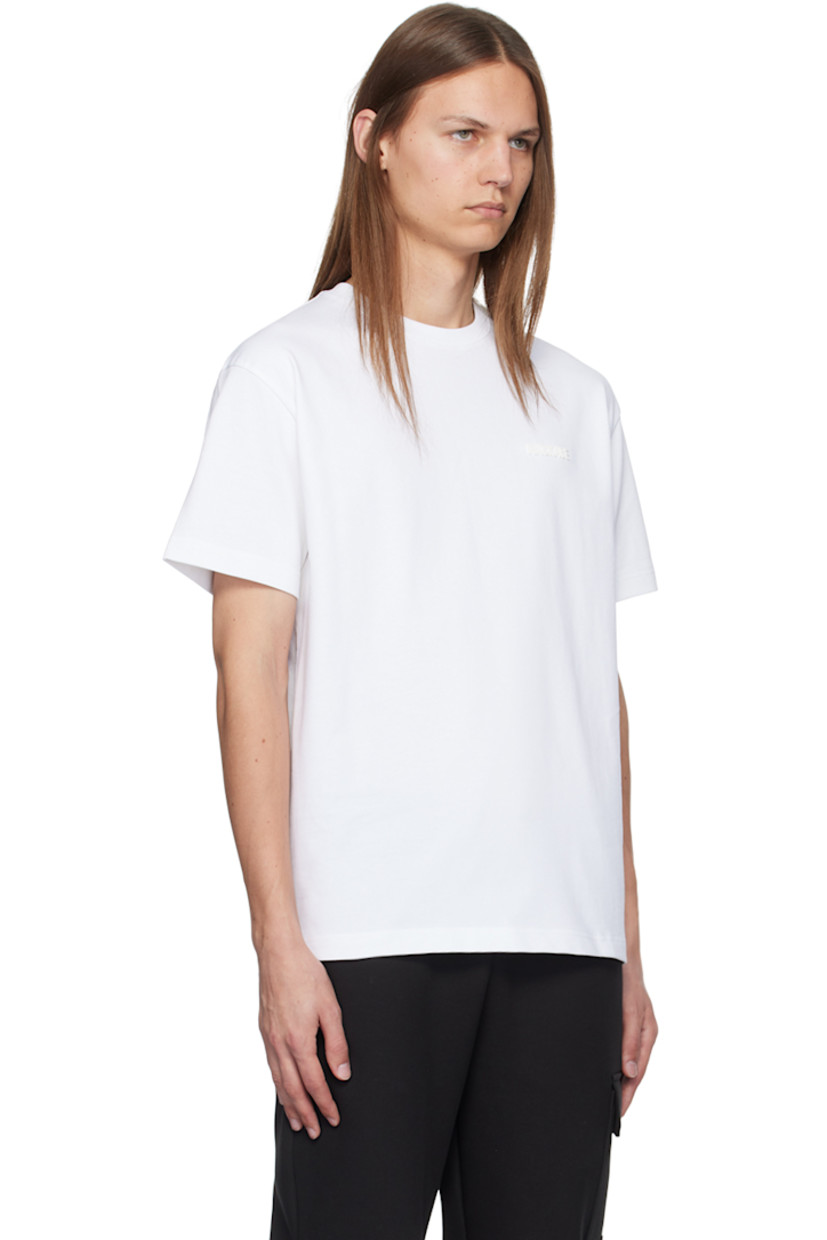 Relaxed-fit organic cotton interlock jersey T-shirt.

· Rib knit crewneck
· Silicone logo bonded at chest
· Dropped shoulders

Supplier color: White