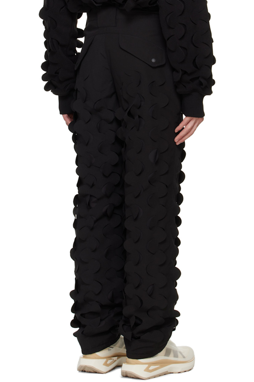Padded plain-woven polyester- and cotton-blend trousers. Laser-cut detailing throughout.

· Belt loops
· Four-pocket styling
· Zip-fly
· Two-way zip vents at front
· Full plain-woven lining

Supplier color: Black