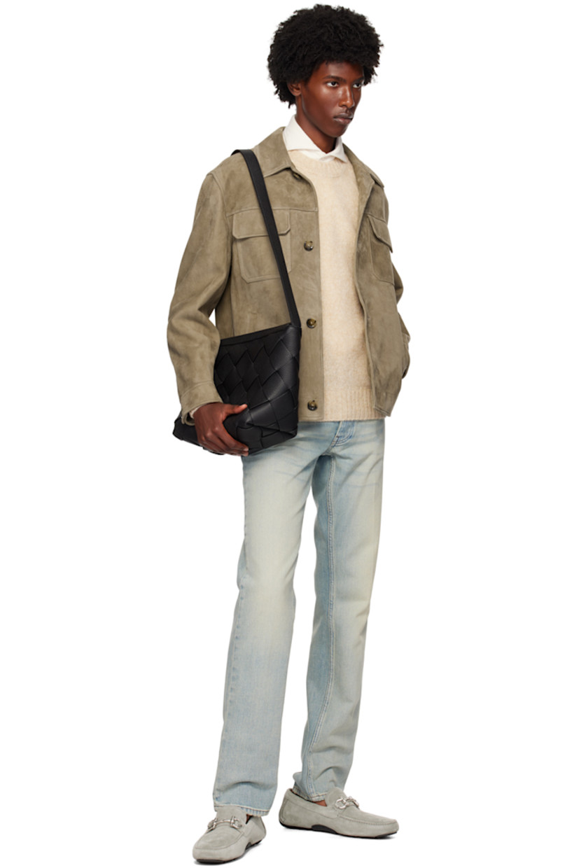 7-gauge knit alpaca-blend sweater.

· Rib knit crewneck, hem, and cuffs
· Dropped shoulders

Supplier color: Beige