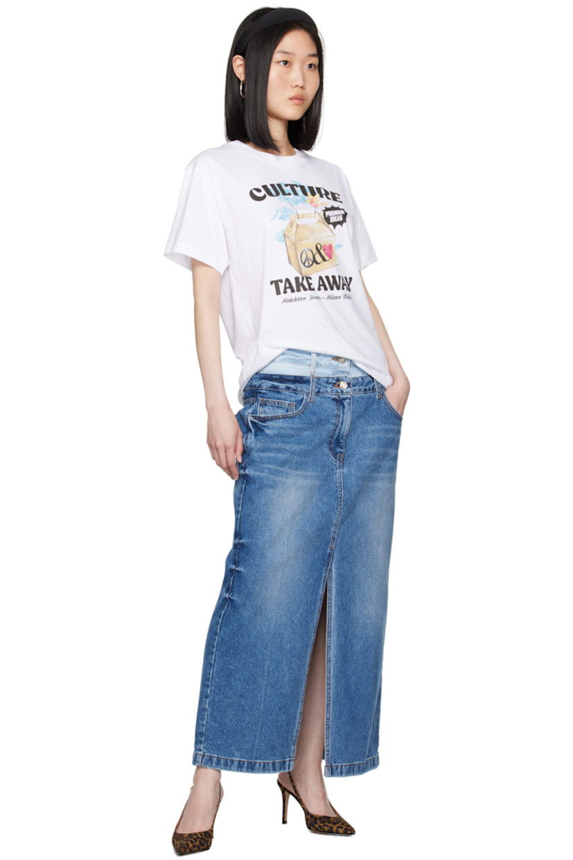 Cotton jersey T-shirt.

· Rib knit crewneck
· Logo, text, and graphic printed at front 

Supplier color: Fantasia bianco