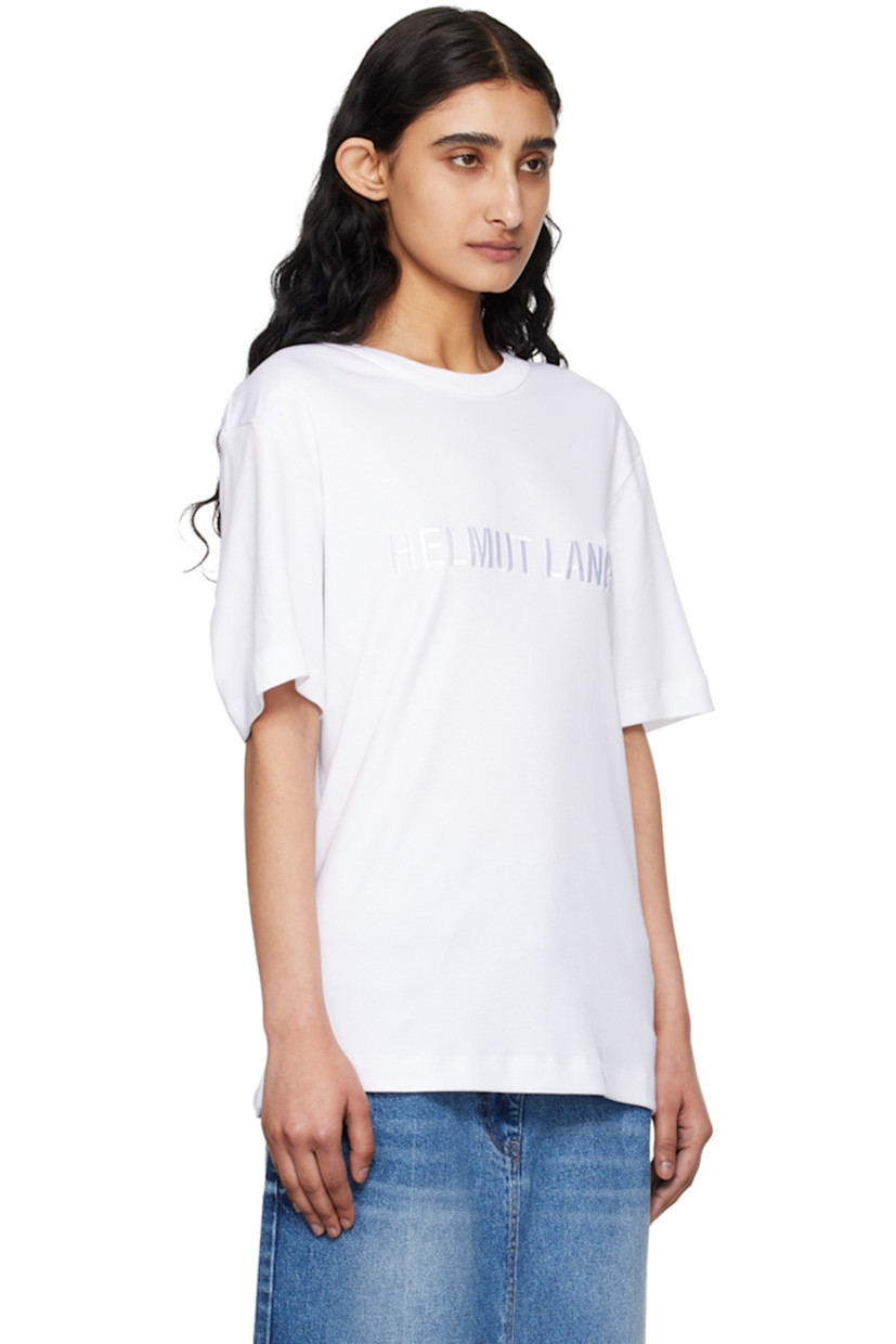 Heavyweight cotton jersey T-shirt.

· Rib knit crewneck
· Logo embroidered at front

Supplier color: White