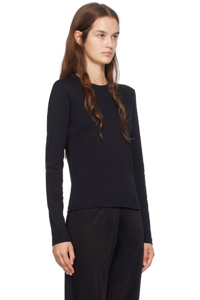 Slim-fit cotton jersey T-shirt.

· Rib knit crewneck
· Logo and text printed at back

Supplier color: Black
