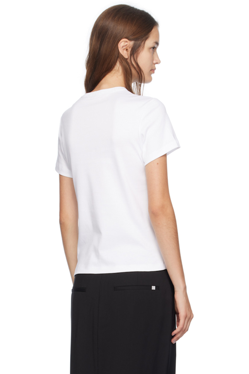 Slim-fit cotton jersey T-shirt.

· Rib knit crewneck
· Logo embroidered at chest

Supplier color: White