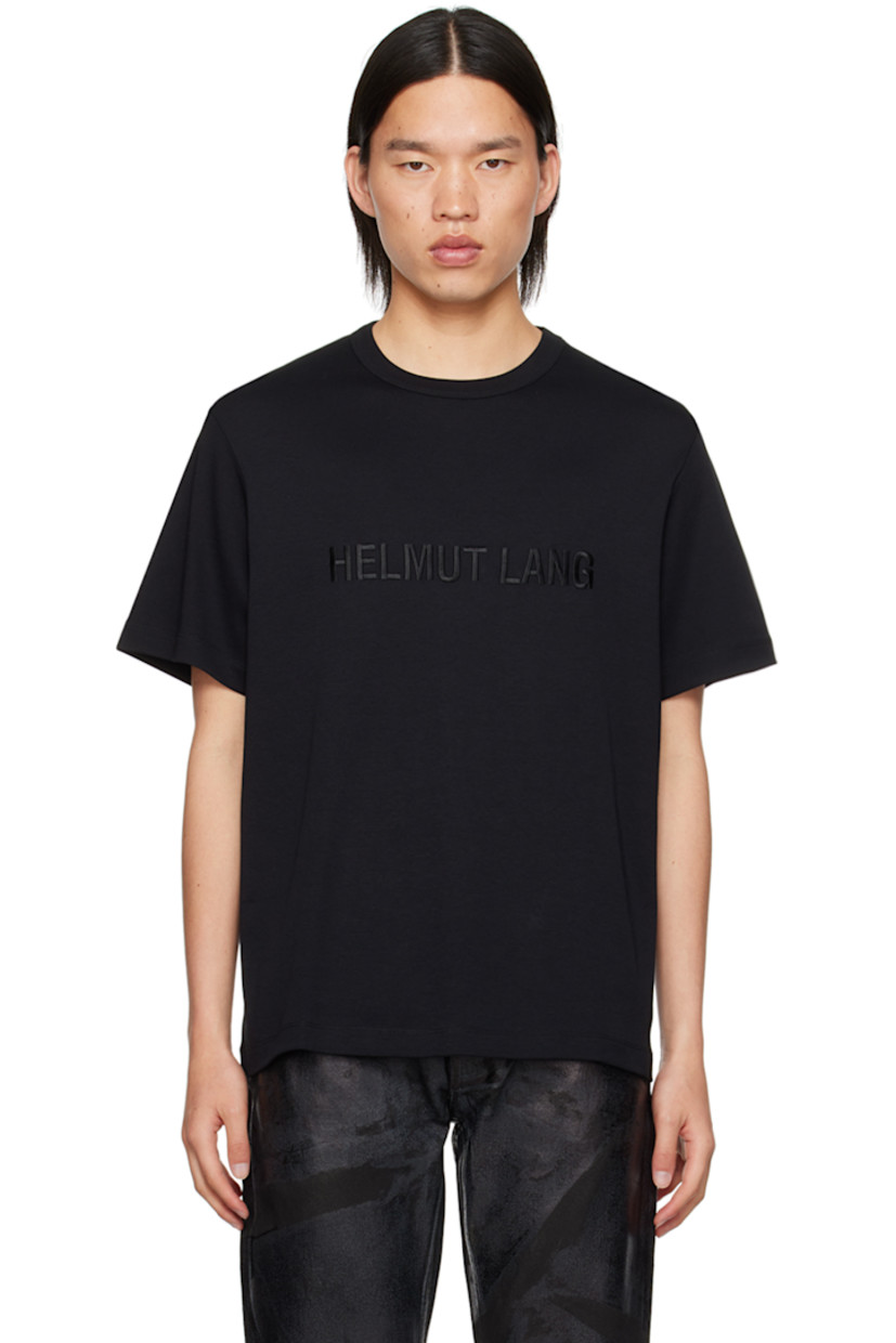 Heavyweight cotton jersey T-shirt.

· Rib knit crewneck
· Logo embroidered at chest

Supplier color: Black