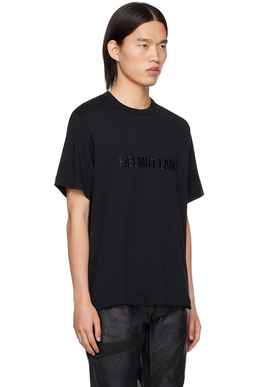 Heavyweight cotton jersey T-shirt.

· Rib knit crewneck
· Logo embroidered at chest

Supplier color: Black