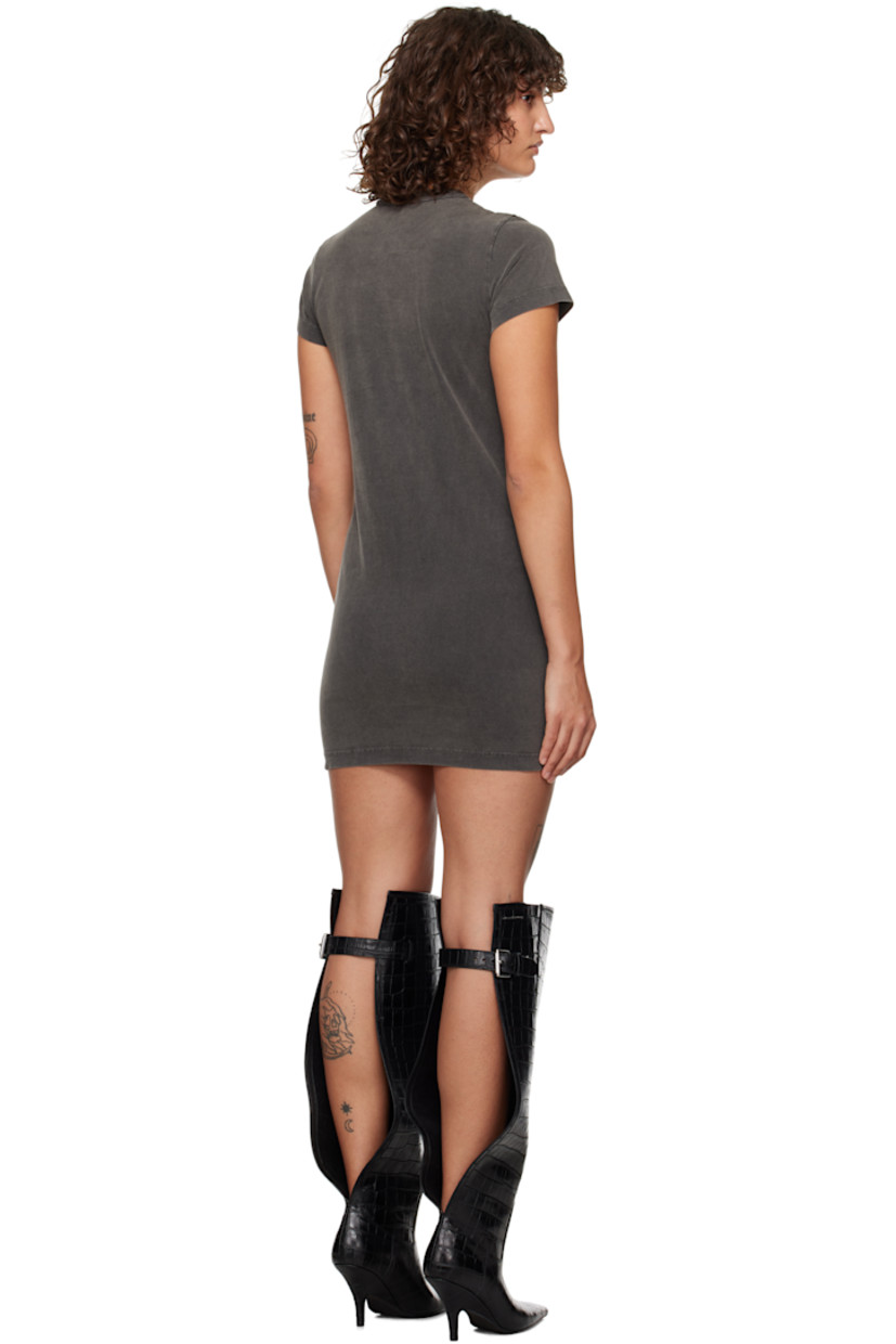Cotton jersey minidress. Fading throughout.

· Rib-knit crewneck
· Logo bonded at front

Supplier color: Washed cedar