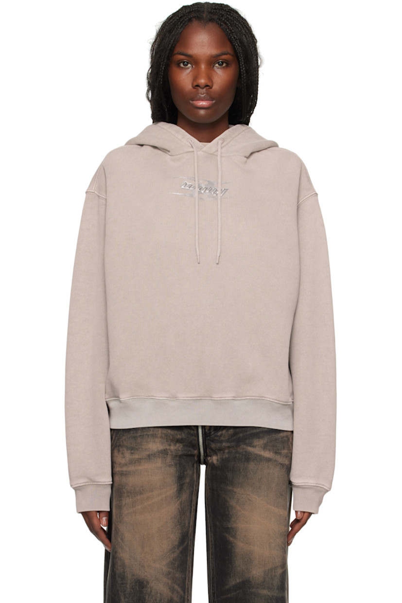 Heavyweight French terry hoodie. 

· Drawstring at hood
· Logo bonded at chest
· Rib-knit hem and cuffs
· Dropped shoulders

Supplier color: Washed oyster