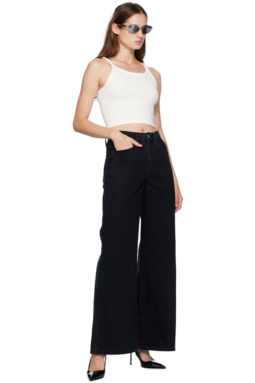 Stretch cotton ribbed jersey tank top.

· Rib knit scoop neck and armscyes
· Cropped hem

Part of the WARDROBE.NYC x Hailey Bieber collaboration.

Supplier color: Off white