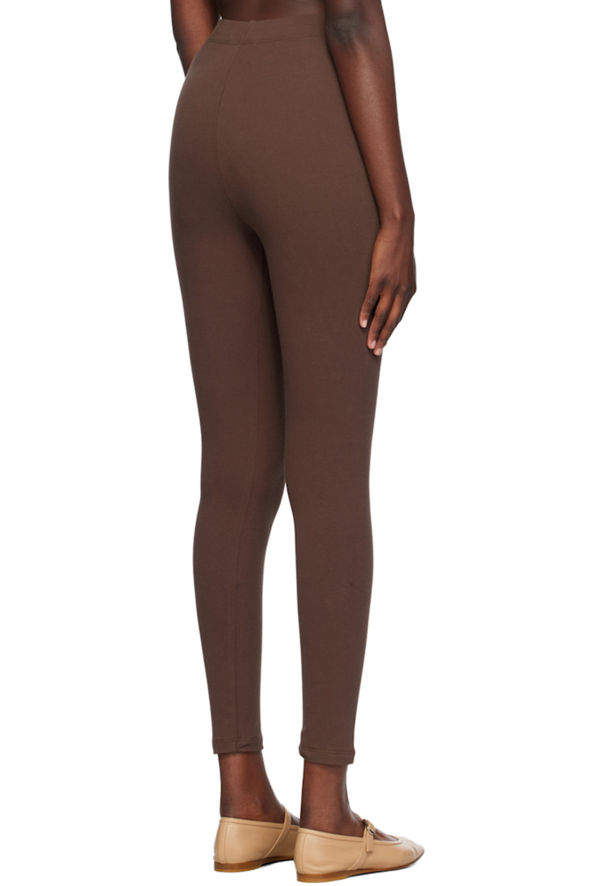 Stretch cotton jersey leggings.

· High-rise
· Elasticized waistband

Supplier color: Chocolate