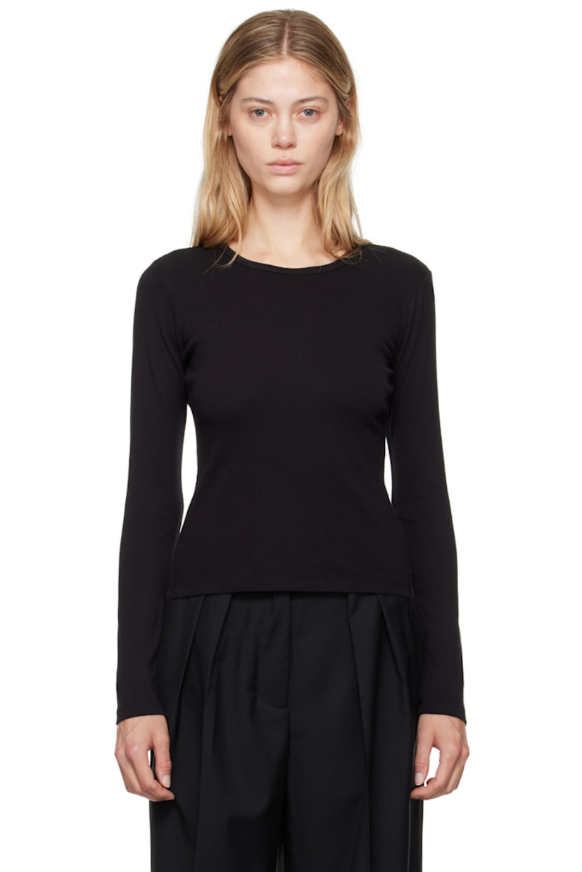Cotton jersey T-shirt. Crewneck.

Supplier color: Black