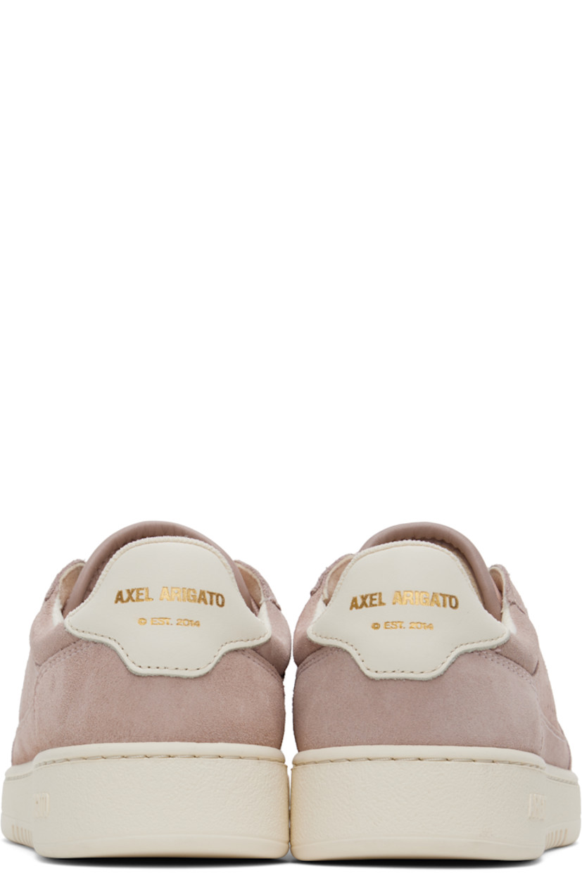 Handcrafted low-top suede sneakers in pink. 

· Perforated detailing throughout
· Lace-up closure
· Logo patch at padded canvas tongue
· Padded collar
· Logo stamp at outer side
· Logo stamp at buffed leather heel tab 
· Recycled mesh and faux-suede lining
· Logo embossed at textured rubber midsole
· Treaded rubber sole

Supplier color: Pink/Beige
