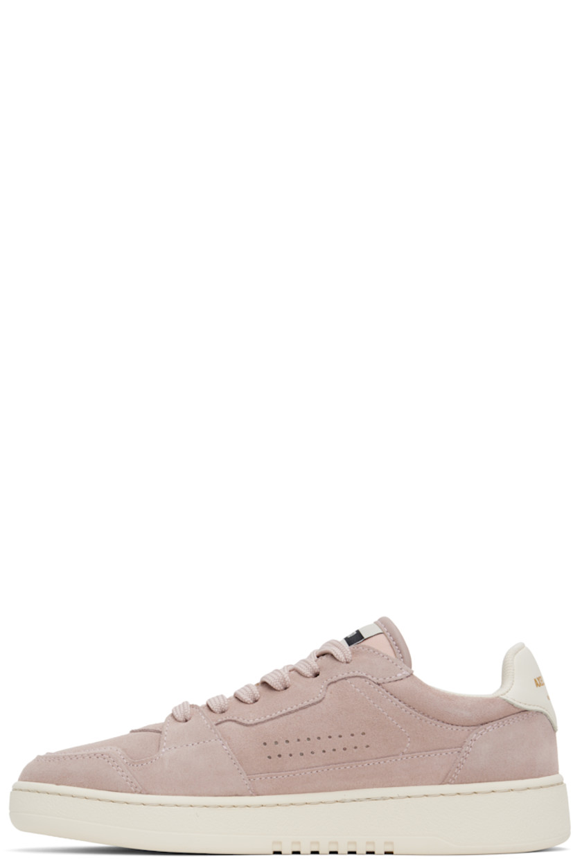 Handcrafted low-top suede sneakers in pink. 

· Perforated detailing throughout
· Lace-up closure
· Logo patch at padded canvas tongue
· Padded collar
· Logo stamp at outer side
· Logo stamp at buffed leather heel tab 
· Recycled mesh and faux-suede lining
· Logo embossed at textured rubber midsole
· Treaded rubber sole

Supplier color: Pink/Beige