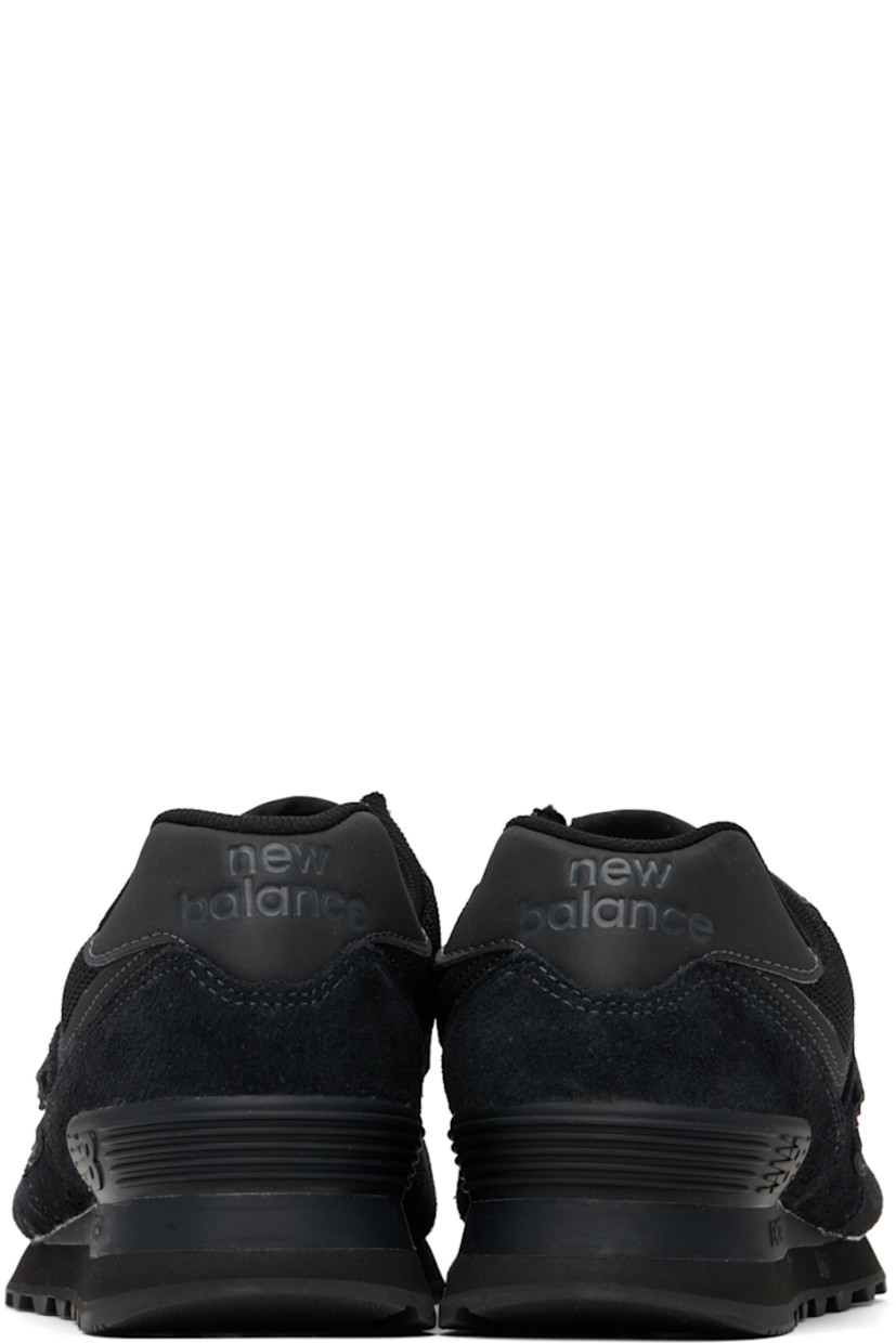 Low-top paneled suede, grained leather, and mesh sneakers in black.

· Lace-up closure
· Logo patch at padded tongue
· Padded collar
· Logo appliqué at sides
· Logo printed at heel tab
· Logo-embossed rubber trim at heel 
· Fleece lining
· ENCAP® foam rubber midsole
· Treaded rubber sole

Supplier color: Black