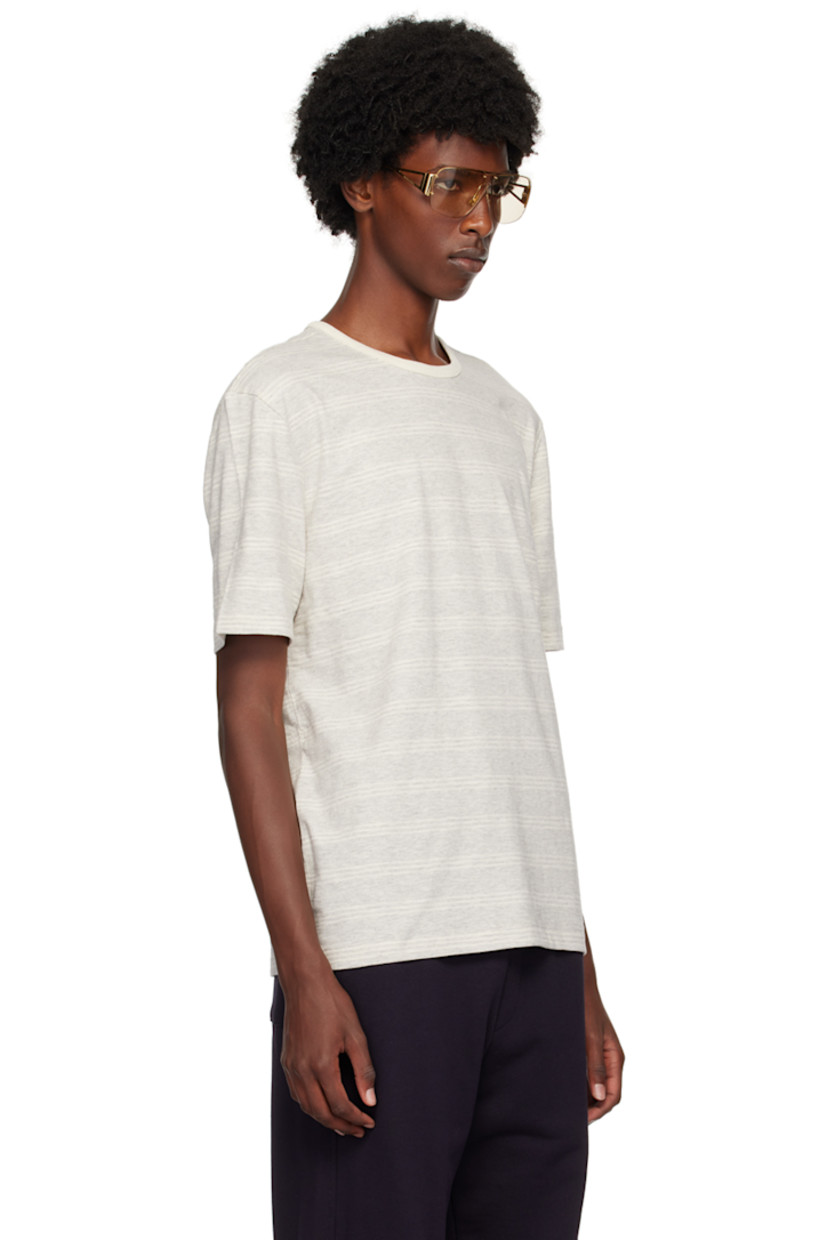 Cotton jersey T-shirt. 

· Rib knit crewneck
· Logo patch at front hem

Supplier color: Whites
