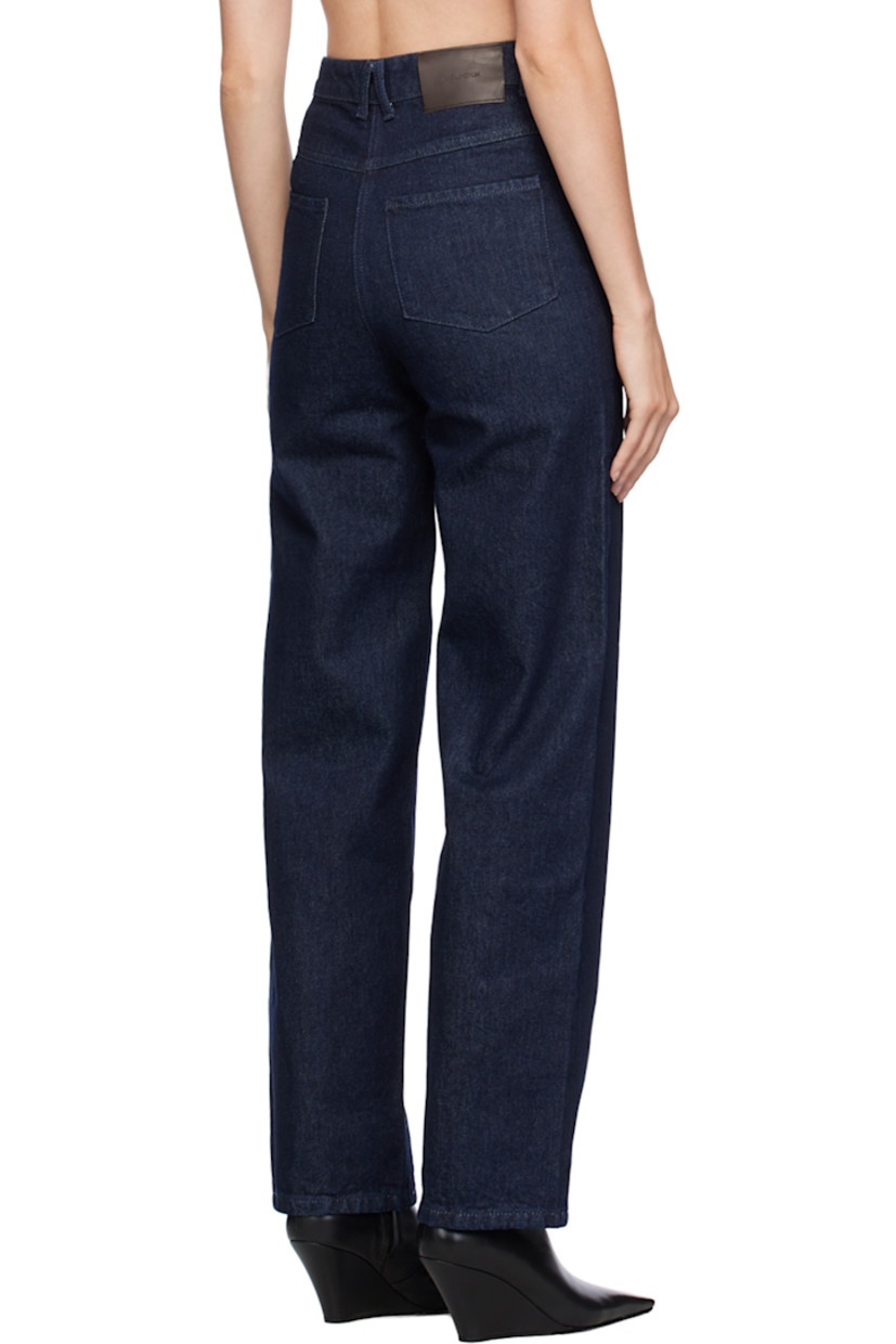 Straight-leg non-stretch denim jeans.

· Belt loops
· Five-pocket styling
· Zip-fly
· Leather logo patch at back waistband
· Enameled hardware 

Supplier color: Profondo