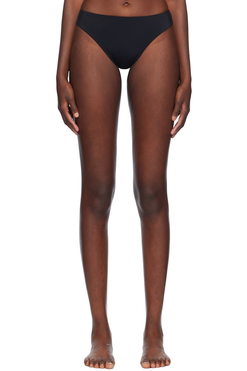 Stretch polyamide jersey bikini bottom. 

· High-rise
· Elasticized waistband 
· Fully lined 

Supplier color: Black