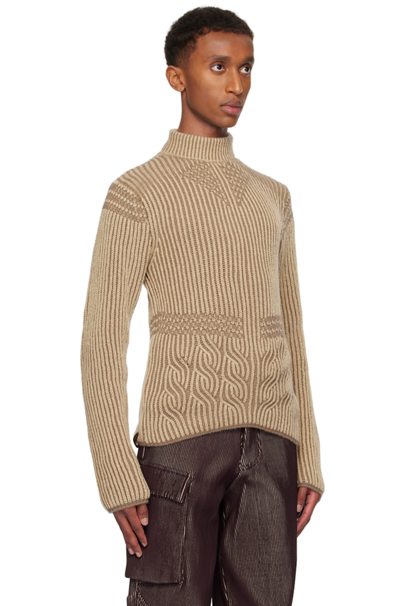 Rib-knit stretch acrylic turtleneck. Logo flag at side seam.

Available exclusively at SSENSE.

Supplier color: Soil
