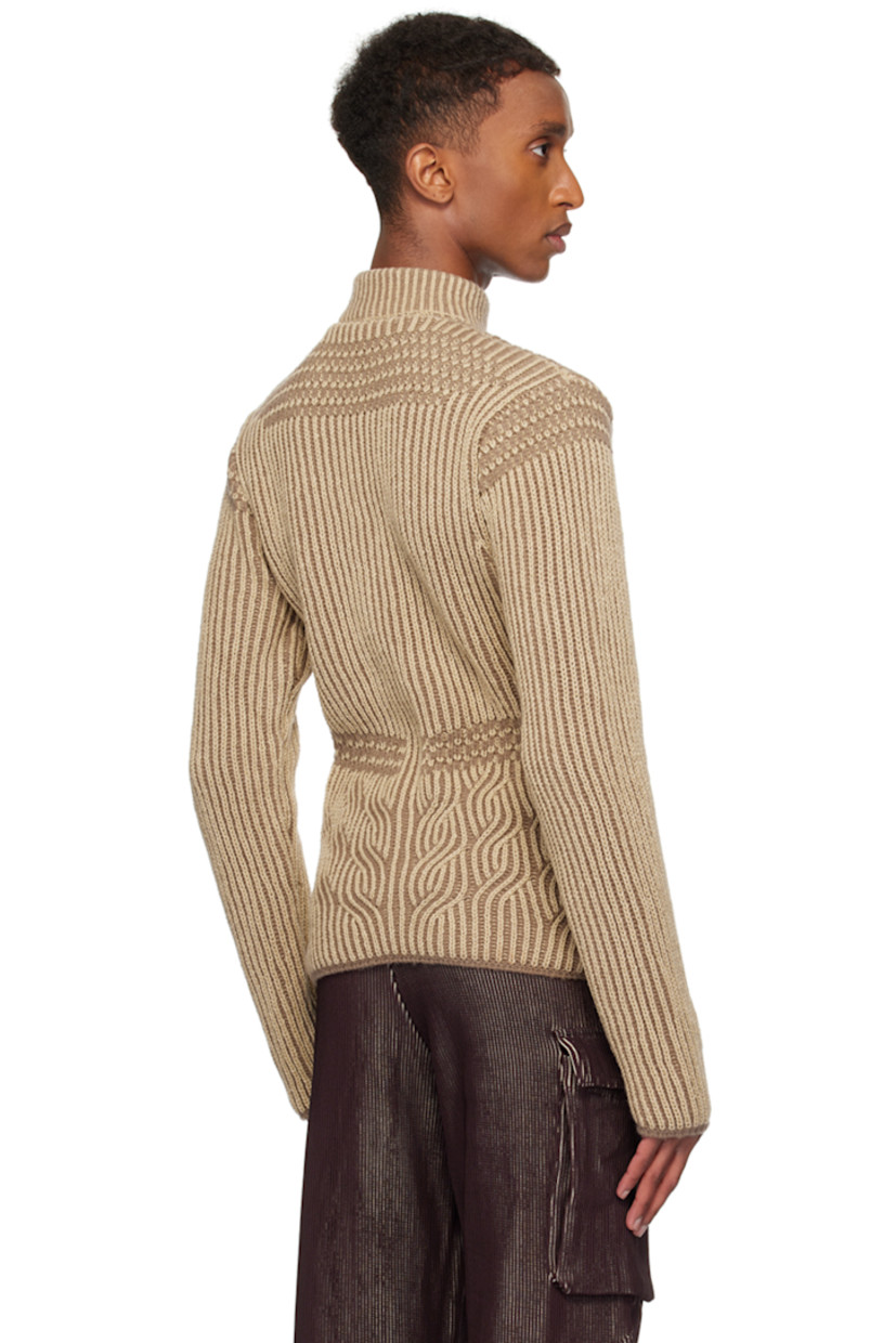 Rib-knit stretch acrylic turtleneck. Logo flag at side seam.

Available exclusively at SSENSE.

Supplier color: Soil