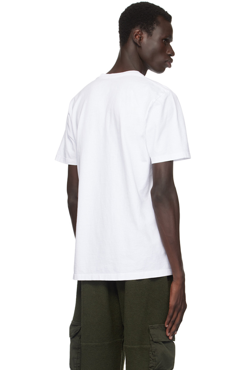 Heavyweight cotton jersey T-shirt.

· Rib-knit crewneck
· Patch pocket

Supplier color: White