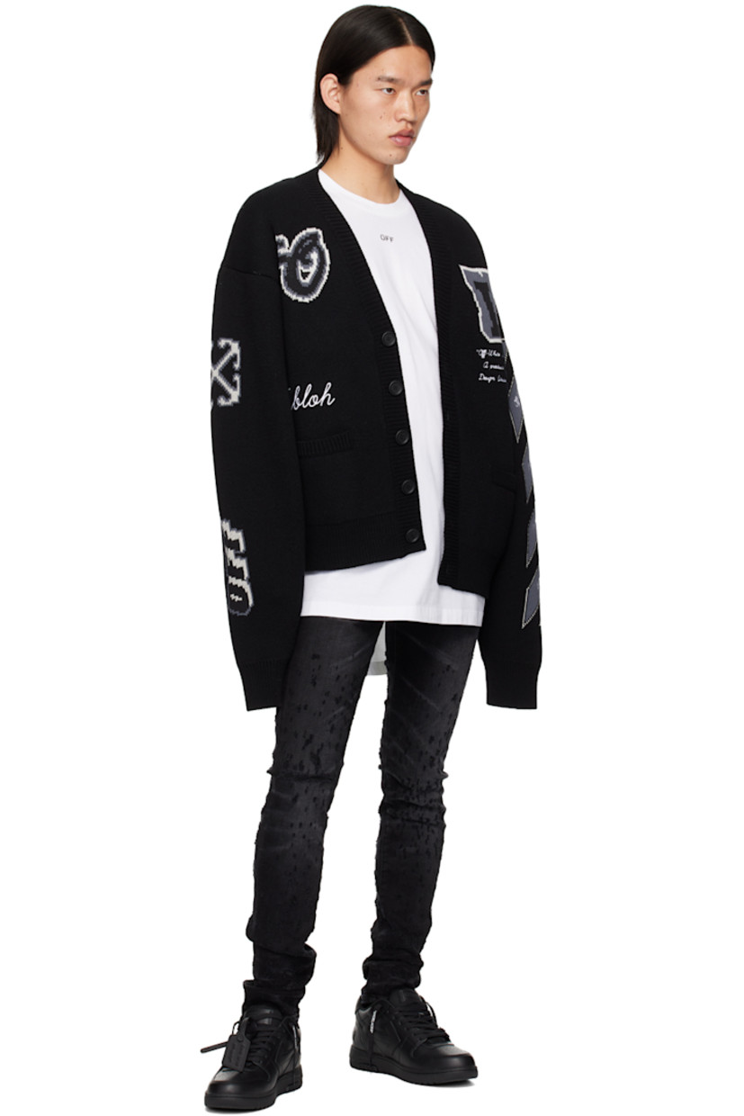 Cotton jersey T-shirt. 

· Rib knit crewneck
· Logo printed at chest
· Dropped shoulders

Supplier color: White/Black