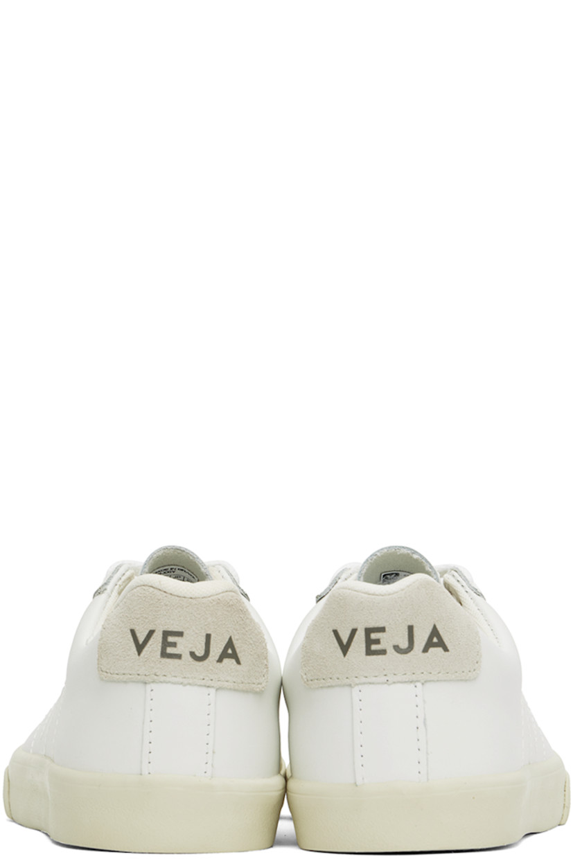 Low-top buffed leather sneakers in white.

· Lace-up closure
· Logo printed at tongue and heel tab
· Padded collar
· Logo topstitched at sides
· Recycled mesh lining
· Treaded rubber sole

Supplier color: White