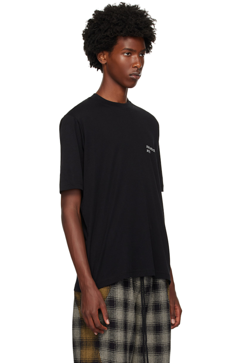 Slim-fit cotton jersey T-shirt.

· Rib knit crewneck
· Logo printed at chest

Supplier color: Black