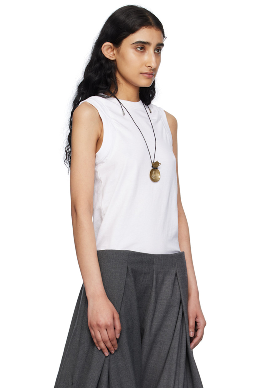 Cotton-blend jersey tank top.

· Paneled construction
· Rib knit crewneck and armscyes

Each item is constructed using upcycled garments. Please note colorway may vary.