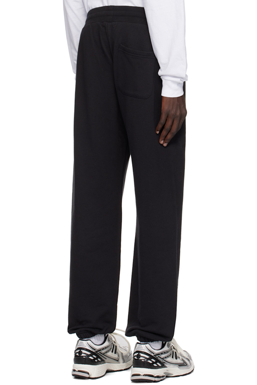 French terry sweatpants.

· Drawstring at elasticized waistband
· Three-pocket styling
· Elasticized cuffs 

Supplier color: Black