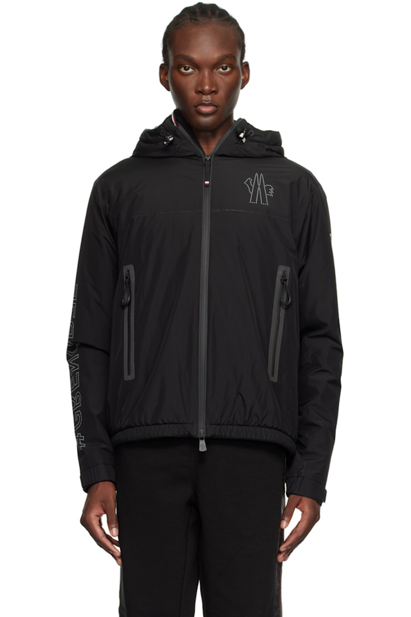 PrimaLoft®-insulated 2.5L nylon poplin jacket. Water-repellent, windproof, and breathable.

· Reflective logo printed throughout
· Bungee-style drawstring at hood
· Two-way zip closure
· Zip pockets
· Anti-slip trim at inner elasticized waistband
· Embroidered logo patch at sleeve
· Velcro tab at partially elasticized cuffs
· Zip pocket at interior
· Heat-sealed seams 
· Micro fleece and satin lining

Part of the Day-Namic collection.

Supplier color: Black