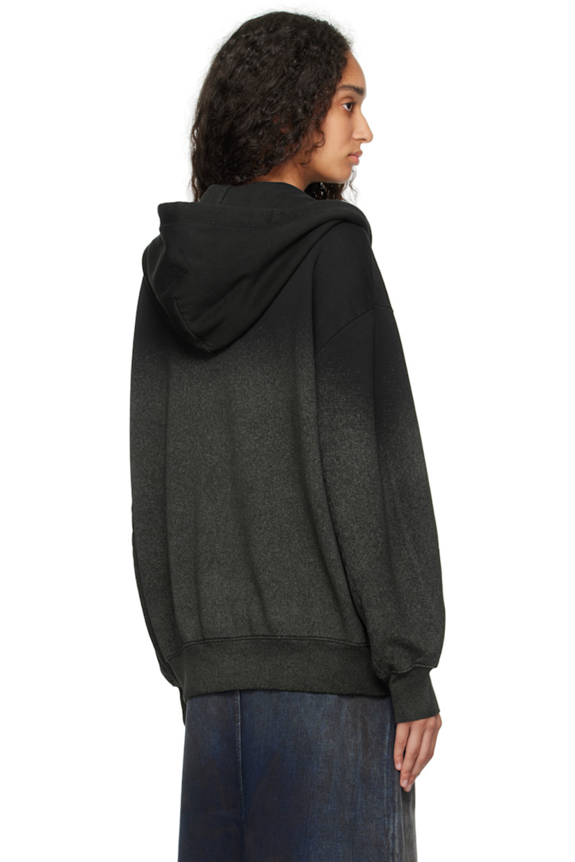 Brushed French terry hoodie. Sprayed pattern throughout.

· Drawstring at hood
· Two-way zip closure
· Patch pockets
· Rib knit hem and cuffs
· Dropped shoulders
· Logo bonded at shoulder

Supplier color: Astroturf