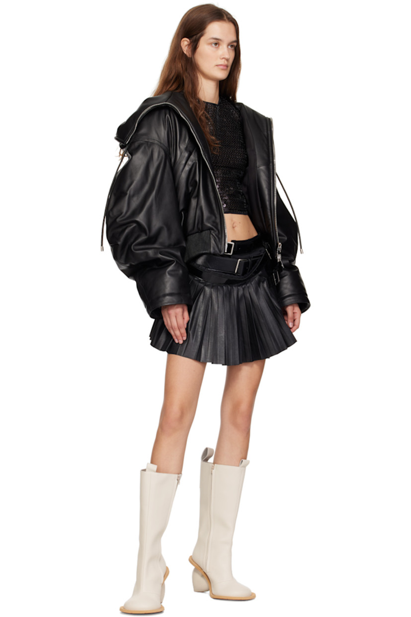 Calf-high buffed faux-leather boots in off-white. 

· Pull-loops at collar
· Zip closure at inner side
· Logo embossed at heel tab
· Sculptural heel with rubber injection
· Foam rubber sole
· Heel: H3.75"

Available exclusively at SSENSE.

Supplier color: Rainday