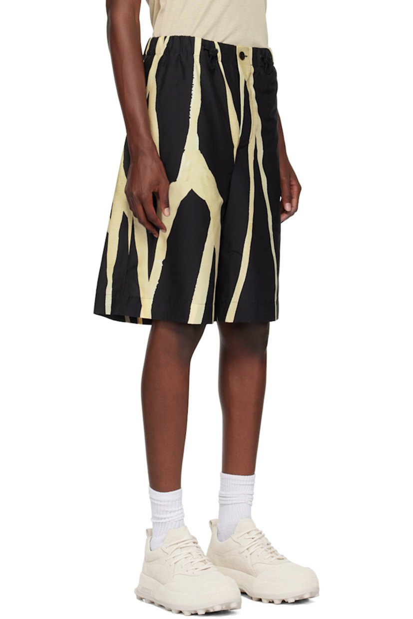 Lightweight silk- and viscose-blend poplin shorts. Graphic pattern throughout.

· High-rise
· Bungee-style drawstring at elasticized waistband
· Four-pocket styling
· Button-fly

Supplier color: Multicolor