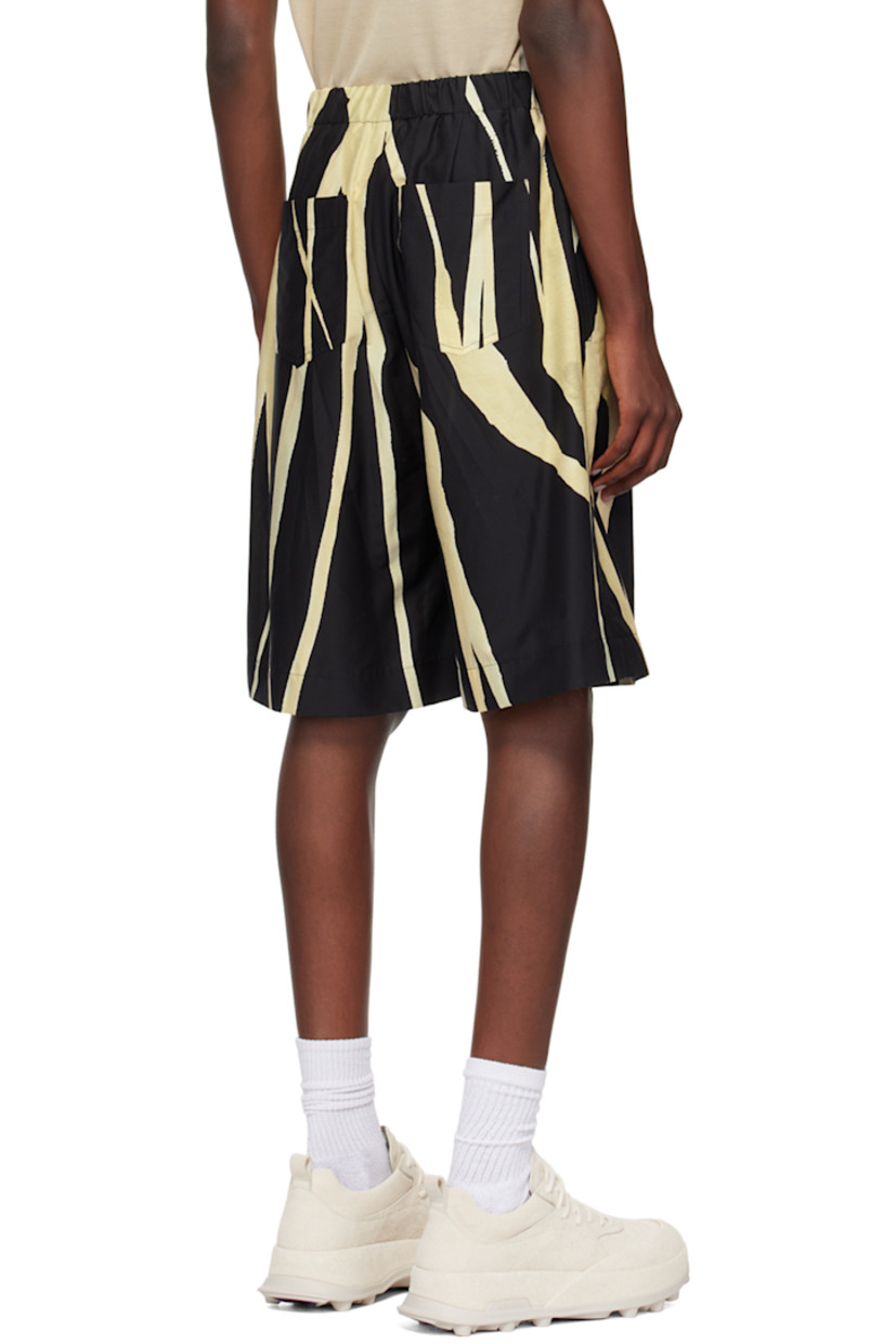 Lightweight silk- and viscose-blend poplin shorts. Graphic pattern throughout.

· High-rise
· Bungee-style drawstring at elasticized waistband
· Four-pocket styling
· Button-fly

Supplier color: Multicolor