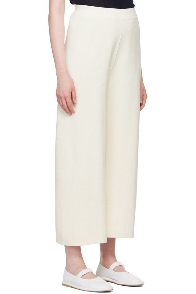 Knit pima cotton lounge pants. Elasticized waistband.

Supplier color: Bone