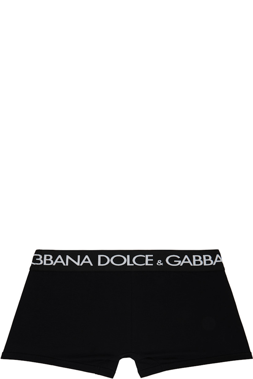 Pack of two stretch cotton jersey boxers. Logo-woven elasticized waistband.

Supplier color: Black