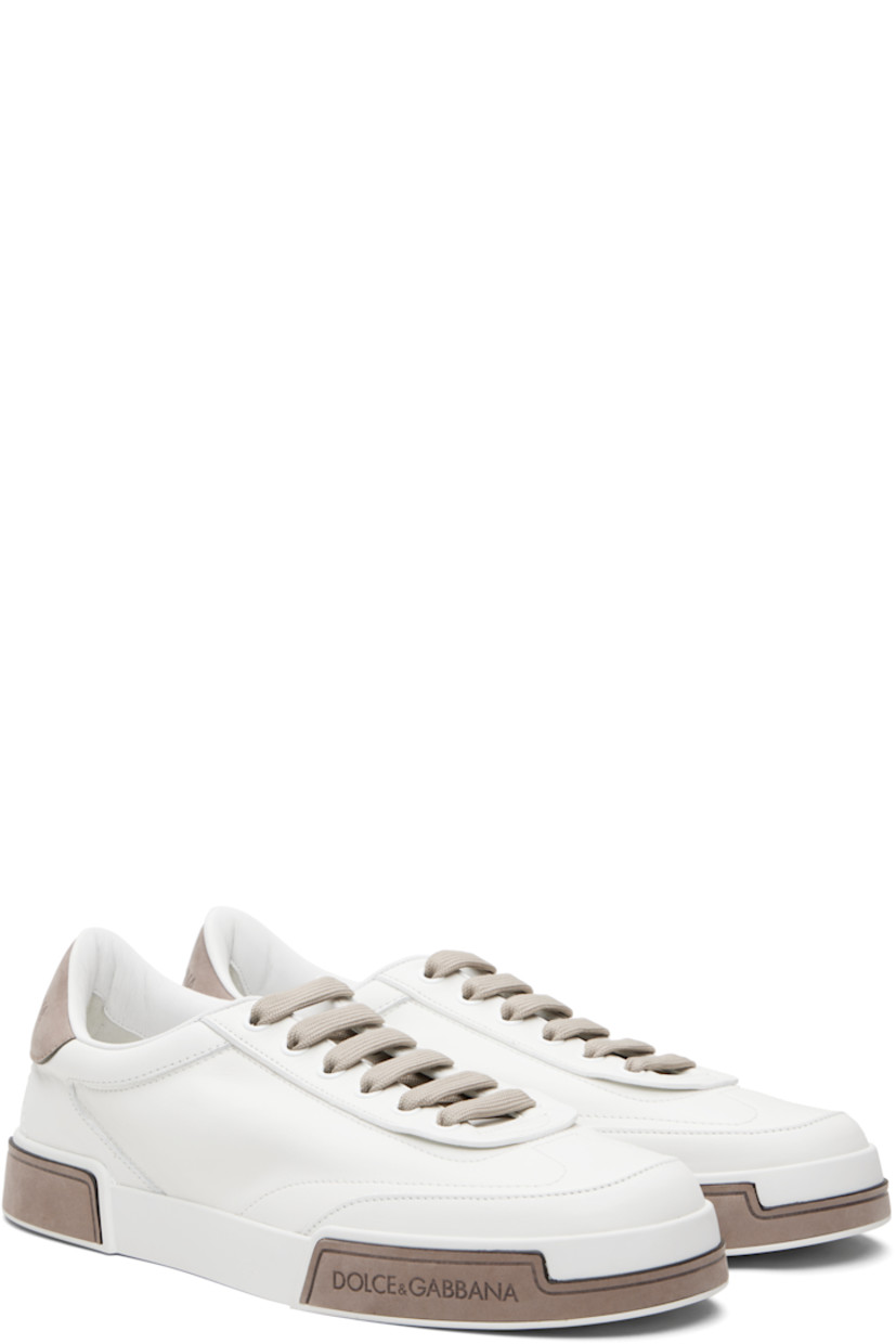 Low-top buffed lambskin and calfskin nubuck sneakers. 

· Lace-up closure
· Padded tongue and collar
· Logo embossed at tongue and heel tab
· Lambskin and goatskin lining
· Logo embossed at midsole 
· Treaded rubber sole 

Supplier color: Multicolor