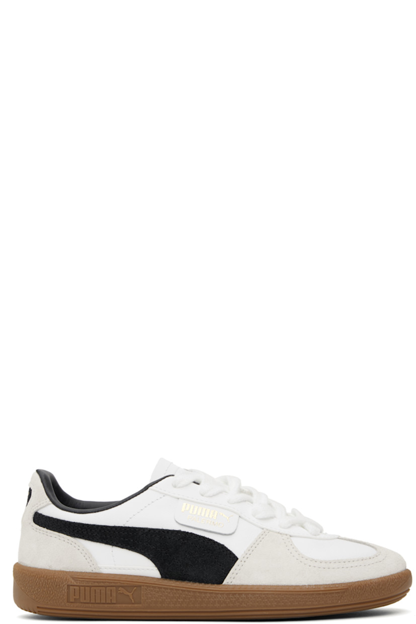 Low-top LWG-certified buffed leather and suede sneakers in white, gray, and black.

· Lace-up closure
· Logo embossed at tongue and midsole
· Padded collar
· Formstrip at sides
· Logo flag at outer side
· Logo stamp at heel tab
· Buffed faux-leather lining
· Treaded crêpe-rubber sole

Supplier color: PUMA white/Vapor gray/Gum