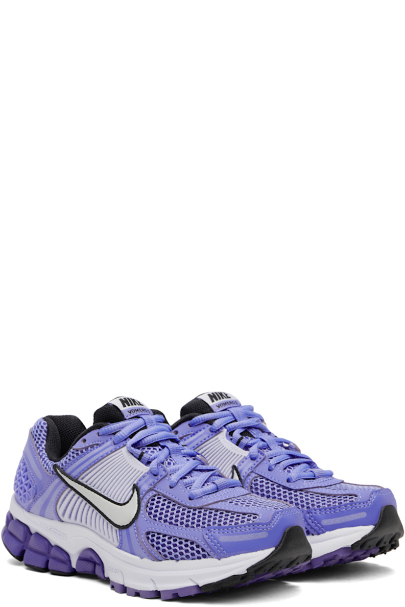 Low-top mesh and buffed faux-leather sneakers in blue.

· Reflective trim throughout
· Lace-up closure
· Logo patch at padded tongue
· Padded collar
· Rubberized overlay at sides and heel
· Swoosh appliqué at sides
· Reflective swoosh printed at heel tab
· Mesh lining
· Zoom Air unit at foam rubber midsole
· Treaded rubber sole

Please note that this item may only be shipped within North America.

Supplier color: Royal pulse/Football grey/Persian violet/Metallic platinum