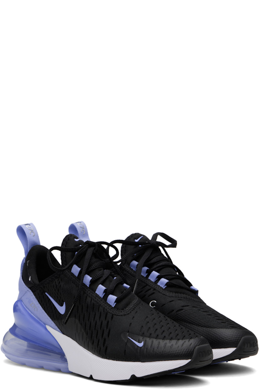 Low-top mesh sneakers in black and blue.

· Bonded trim at toe and sides
· Lace-up closure
· Logo bonded at tongue and heel
· Padded tongue and collar
· Swoosh bonded at sides
· Pull-loop at heel collar
· Mesh lining
· Max Air unit at rubber midsole
· Treaded rubber sole

Please note that this item may be shipped only within North America.

Supplier color: Black/Royal pulse