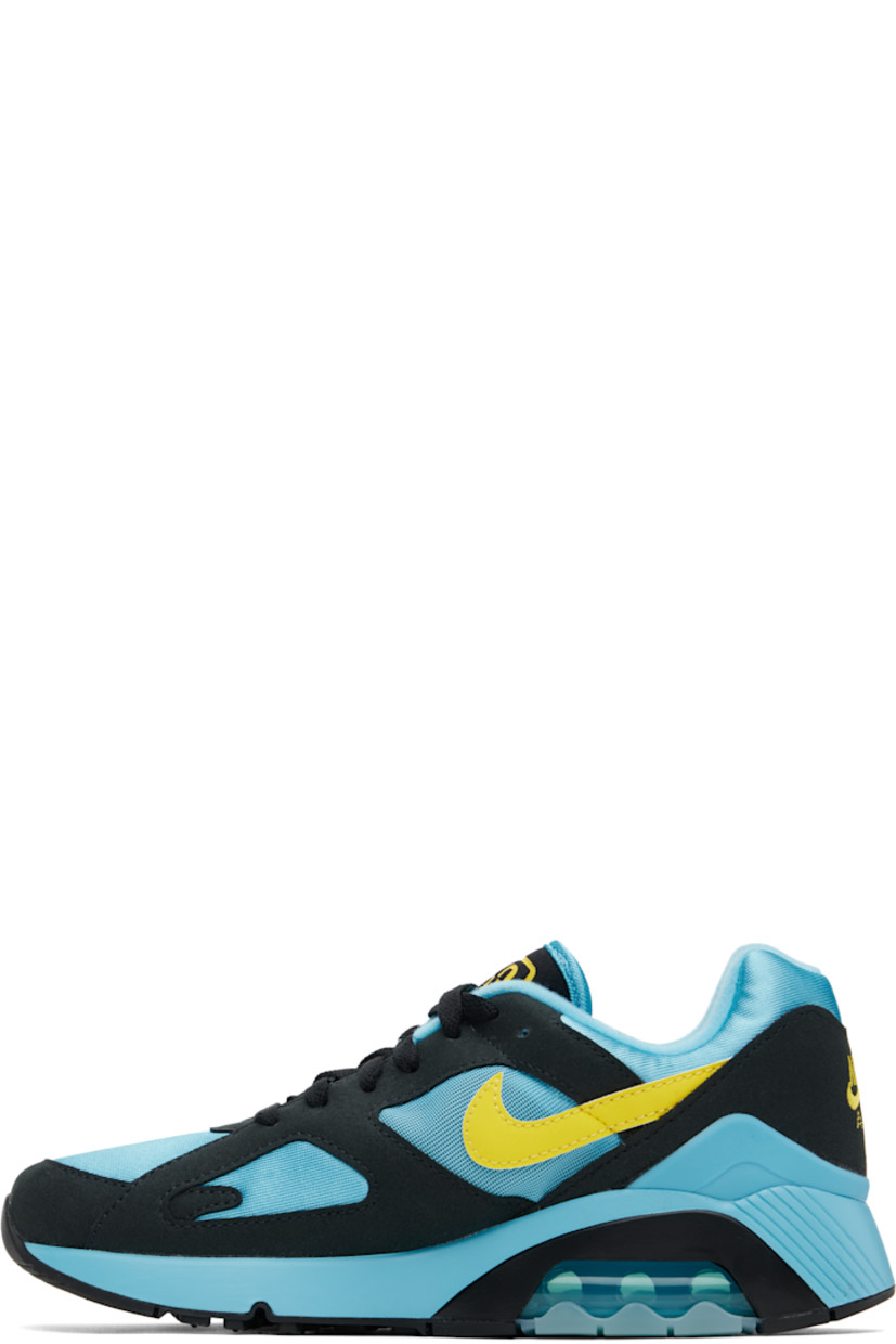 Low-top mesh and suede sneakers in blue and black.

· Lace-up closure
· Logo printed at tongue
· Padded collar
· Swoosh appliqué at sides
· Logo embroidered at heel counter
· Fleece lining
· Air Max unit at rubber midsole
· Treaded rubber sole

Please note that this item may be shipped only within North America.

Supplier color: Black/Baltic blue