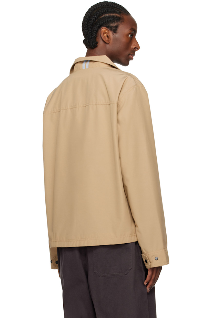 Arctic Tech® recycled polyester- and organic cotton-blend faille jacket. Lightweight and water-repellent.

· Press-stud fastening at funnel neck
· Logo-woven zip-pull at two-way zip closure
· Zip pockets
· Embroidered logo patch at sleeve
· Gusset and adjustable press-stud tab at cuffs
· Reflective trim at back collar
· Zip pocket at interior
· Full satin lining
· Logo-engraved black hardware

Part of the Black Label collection.

Supplier color: Desert sand