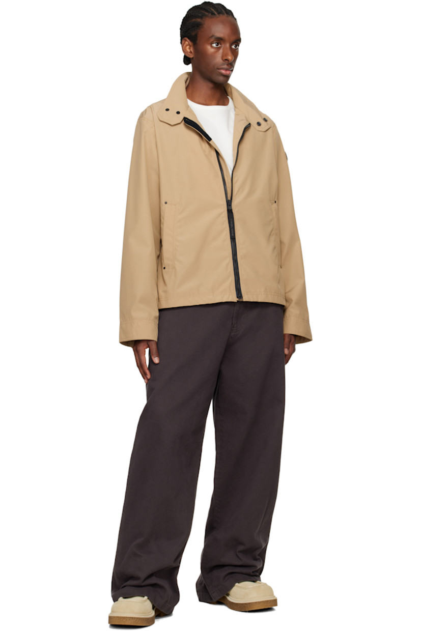 Arctic Tech® recycled polyester- and organic cotton-blend faille jacket. Lightweight and water-repellent.

· Press-stud fastening at funnel neck
· Logo-woven zip-pull at two-way zip closure
· Zip pockets
· Embroidered logo patch at sleeve
· Gusset and adjustable press-stud tab at cuffs
· Reflective trim at back collar
· Zip pocket at interior
· Full satin lining
· Logo-engraved black hardware

Part of the Black Label collection.

Supplier color: Desert sand
