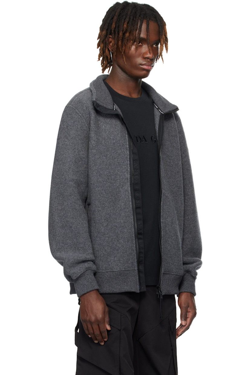 Recycled wool-blend Kind Fleece jacket.

· Stand collar
· Two-way zip closure
· Welt pockets
· Rib-knit hem and cuffs
· Embroidered logo patch at sleeve

Part of the Black Label collection.

Supplier color: Quarry grey