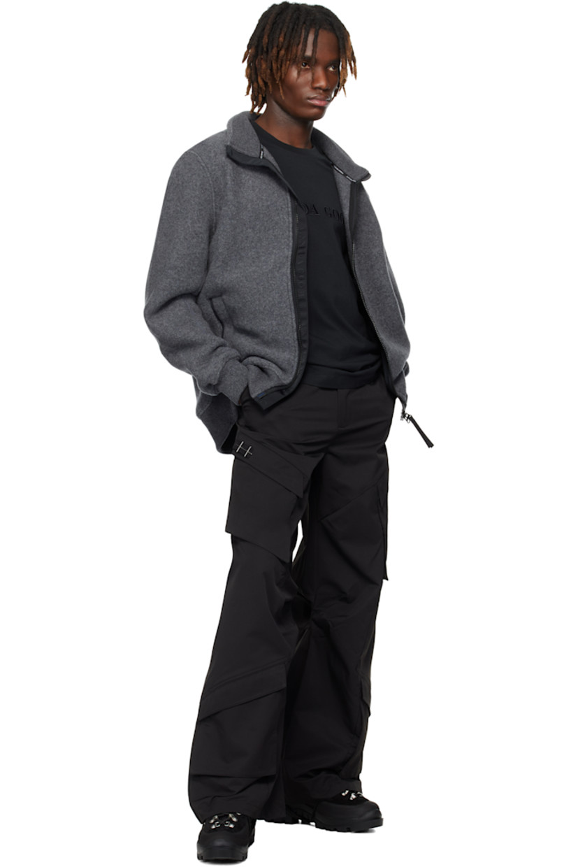 Recycled wool-blend Kind Fleece jacket.

· Stand collar
· Two-way zip closure
· Welt pockets
· Rib-knit hem and cuffs
· Embroidered logo patch at sleeve

Part of the Black Label collection.

Supplier color: Quarry grey
