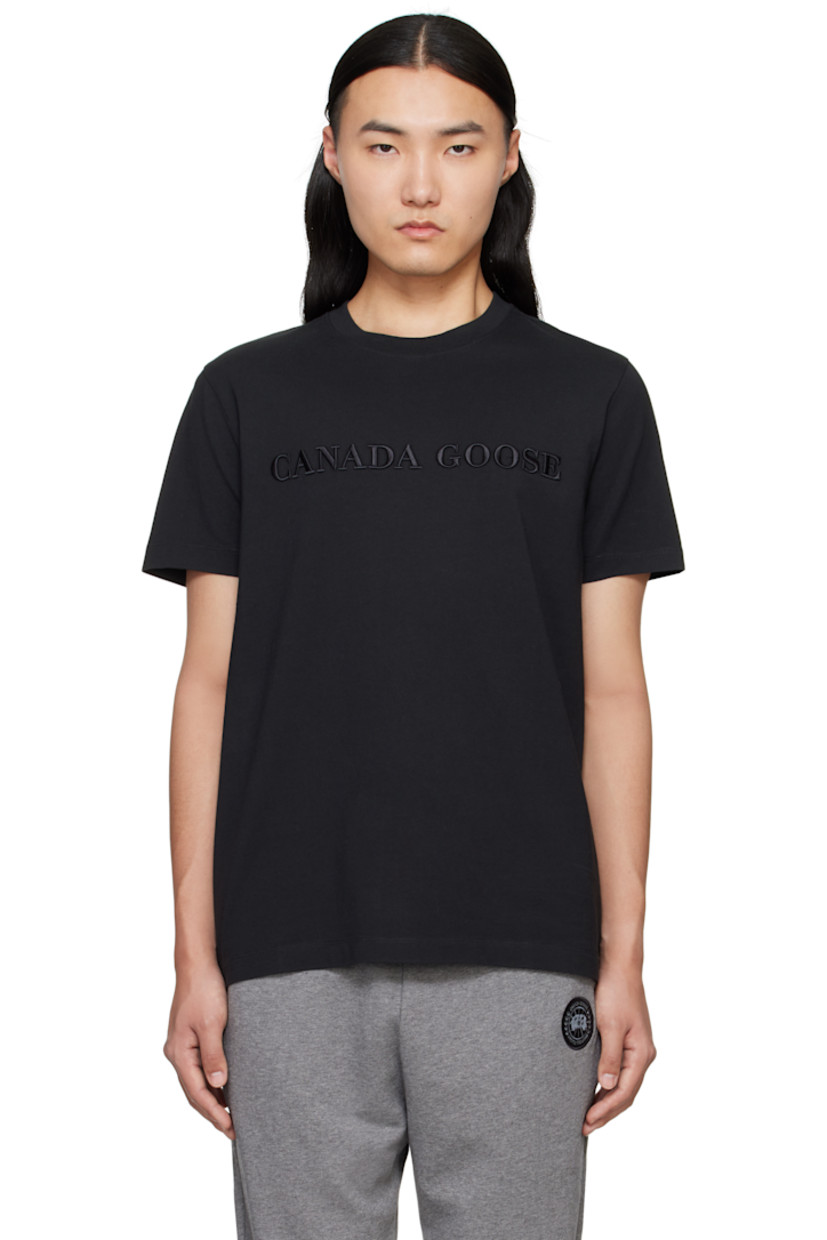 Cotton jersey T-shirt.

· Rib-knit crewneck
· Logo embroidered at chest

Supplier color: Black