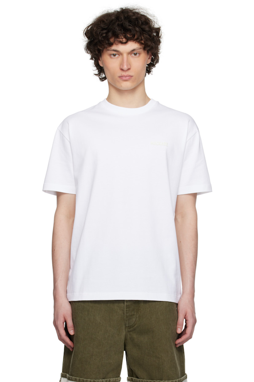 Loose-fit organic cotton interlock jersey T-shirt.

· Rib-knit crewneck
· Logo bonded at chest
· Dropped shoulders

Supplier color: White