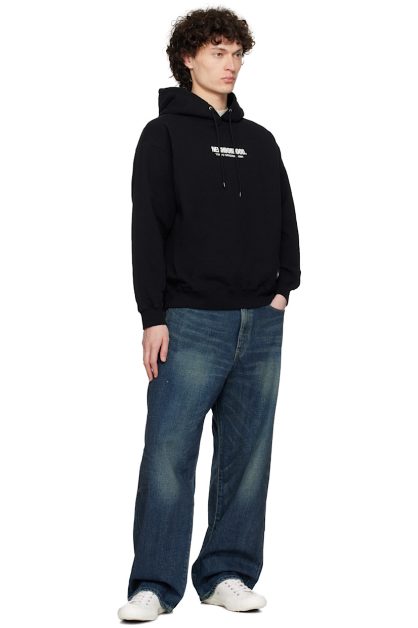 Washed 12 oz non-stretch selvedge denim jeans. Fading and whiskering throughout. 

· Loose-fit 
· Belt loops
· Five-pocket styling
· Zip fly 
· Logo patches at back waistband
· Logo-engraved antiqued silver-tone hardware
· Contrast stitching in white and gray

Supplier color: Indigo