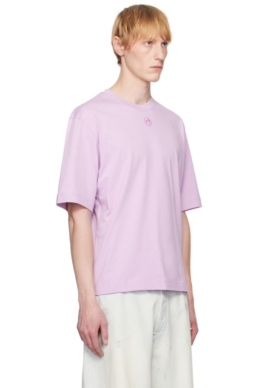 Organic cotton jersey T-shirt.

· Rib-knit crewneck
· Logo graphic embroidered at chest
· Logo patch at back collar

Part of the BORDERLINE collection.

Supplier color: Cotton sweet lilac